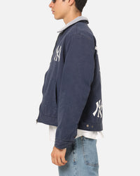 Majestic Athletic New York Yankees Paint Splat Carpenter Jacket Indigo
