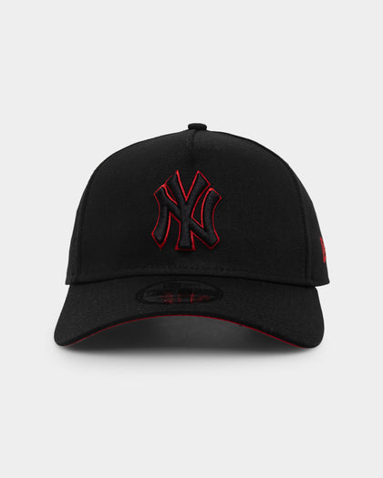 New Era New York Yankees 9FORTY A-Frame Snapback Black/Scarlet