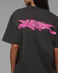 Loiter Cyber Logo T-Shirt Vintage Black
