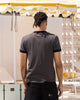 Loiter Gummy Ringer T-Shirt Charcoal