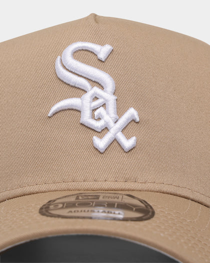 New Era Chicago White Sox 9FORTY A-Frame Seasonal Snapback Moss Tumbleweed/White