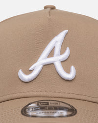 New Era Atlanta Braves 'Tumbleweed Seasonal' 9FORTY A-Frame Snapback Tumbleweed/White