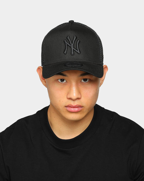New Era New York Yankees 9FORTY A-Frame Trucker Black/Black