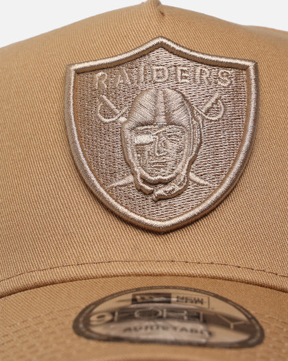 New Era Las Vegas Raiders Tonal 9FORTY A-Frame Snapback Wheat
