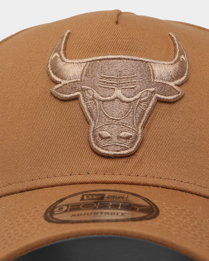 New Era Chicago Bulls Tonal 9FORTY A-Frame Snapback Wheat