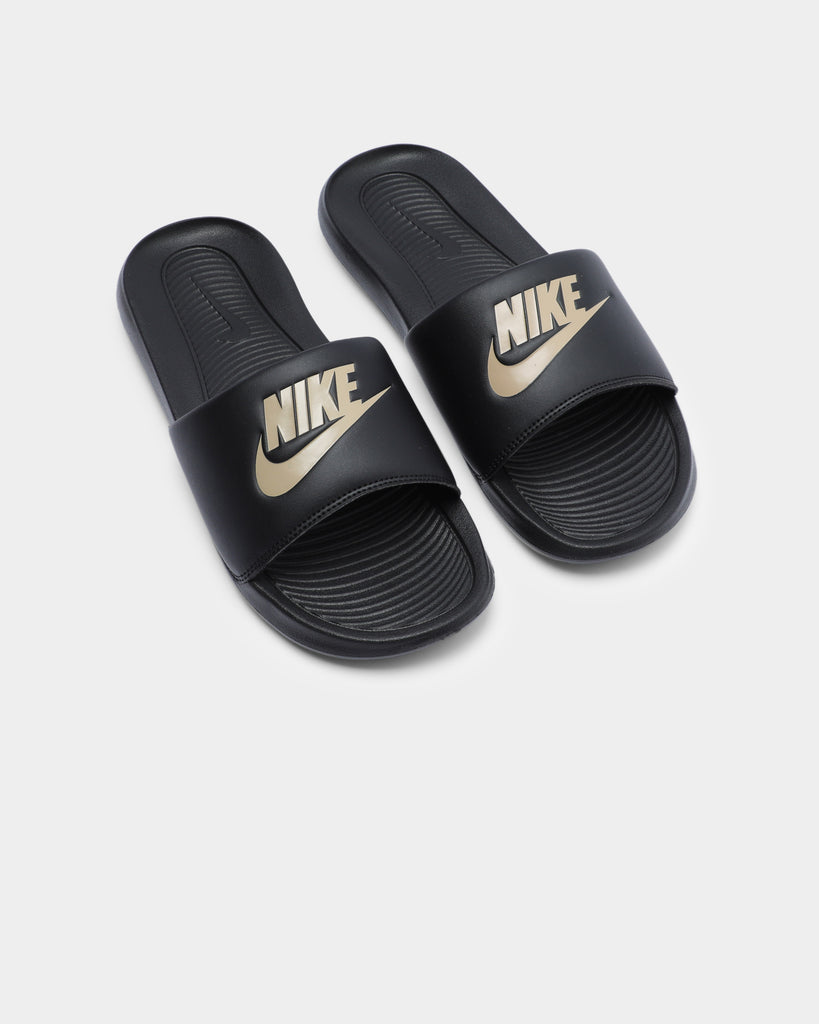 Nike Victori One Slide Black/Metallic Gold Culture Kings NZ