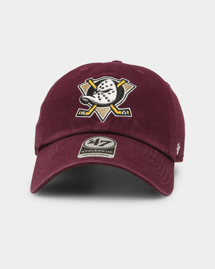 47 Brand Anaheim Ducks 47 Clean Up Strapback Plum