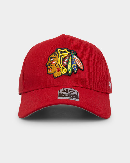 47 Brand Men's Chicago Blackhawks MVP DT Snapback Red