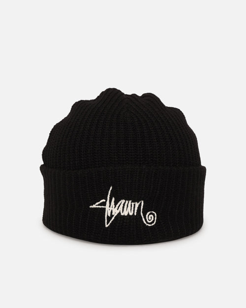 S Double Mid Beanie Black