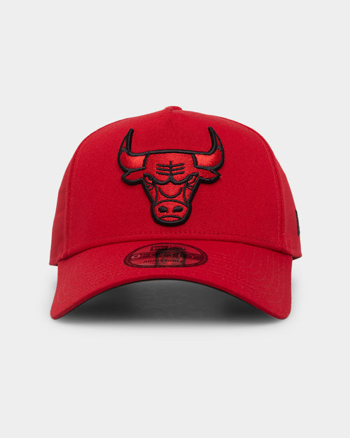New Era Chicago Bulls 9FORTY A-Frame Snapback Scarlet/Black