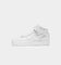 Nike Kids' Air Force 1 Mid LE (GS) White/White