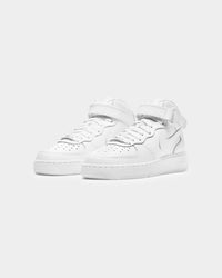 Nike Kids' Air Force 1 Mid LE (GS) White/White
