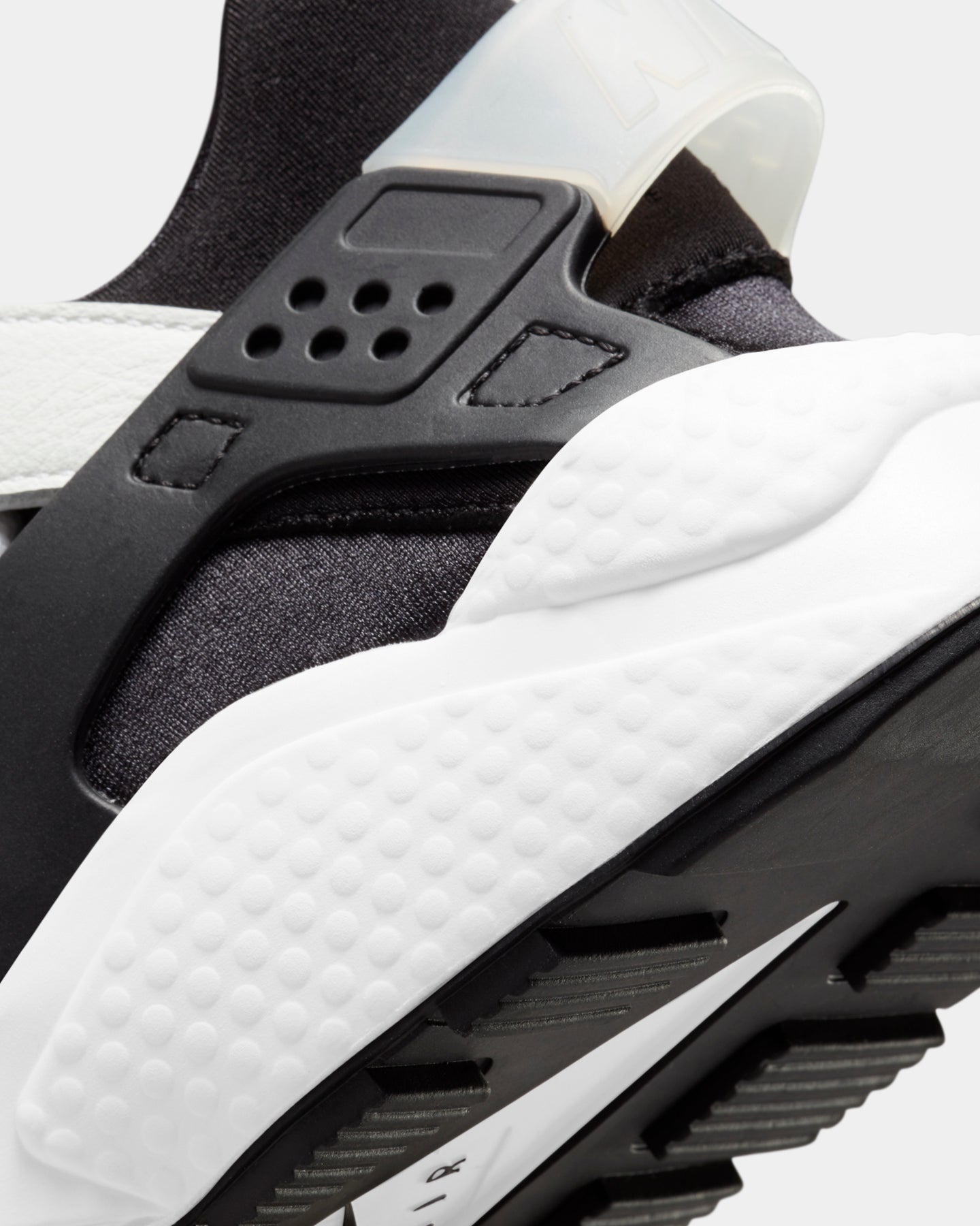 black and white huaraches men