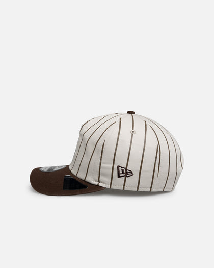 New Era Boston Red Sox 'Washed Stone Walnut' 19TWENTY Snapback Brown Pinstripe