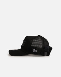 New Era Chicago Bulls 'Distressed' 9FORTY A-Frame Trucker Snapback Black/White