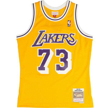 Mitchell & Ness Los Angeles Lakers Dennis Rodman #73 '98 -'99 Home Jersey Gold