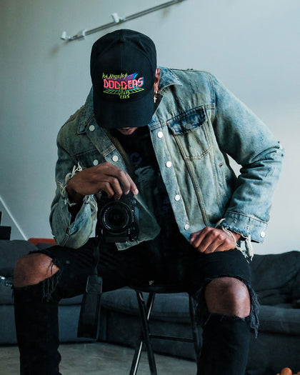 New Era Los Angeles Dodgers 'Neon Vice Prolight' Old Golfer Snapback Black