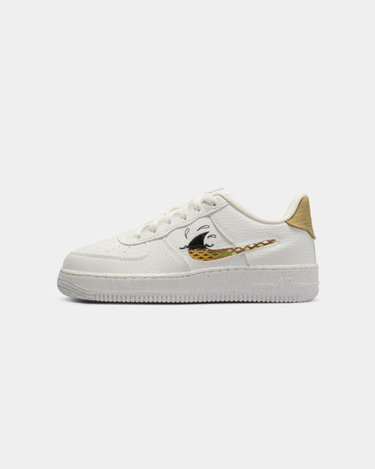 Nike Kids' Air Force 1 LV8 (GS) Sail/Sanded Gold