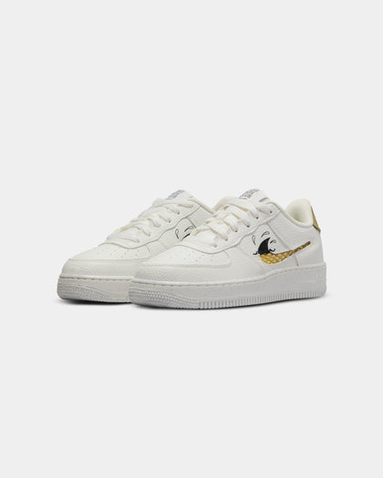 Nike Kids' Air Force 1 LV8 (GS) Sail/Sanded Gold