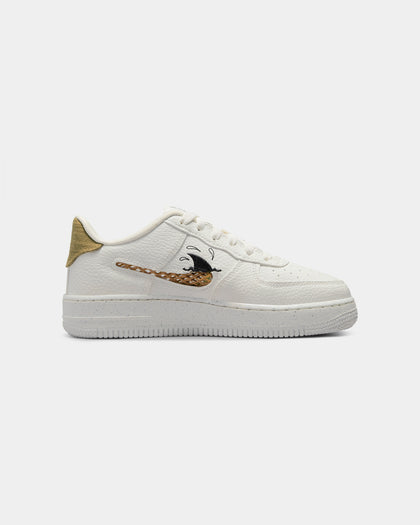 Nike Kids' Air Force 1 LV8 (GS) Sail/Sanded Gold