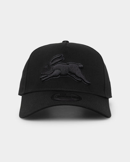 New Era South Sydney Rabbitohs 'Black On Black' 9FORTY A-Frame Snapback Black