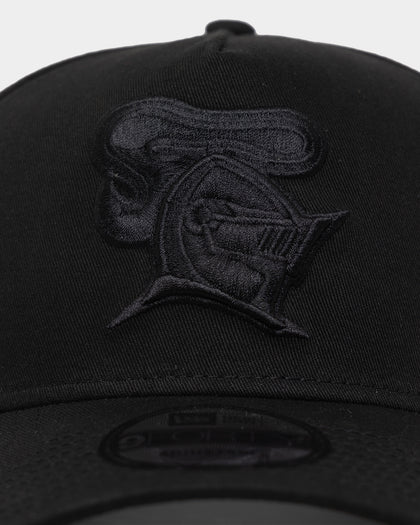 New Era Newcastle Knights 'Black On Black' 9FORTY A-Frame Snapback Black