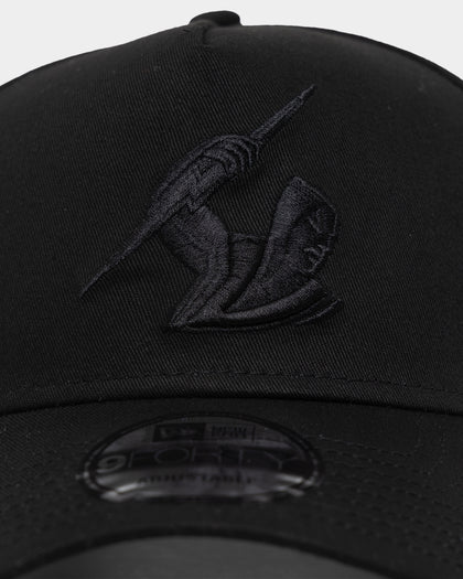 New Era Melbourne Storm 'Black On Black' 9FORTY A-Frame Snapback Black