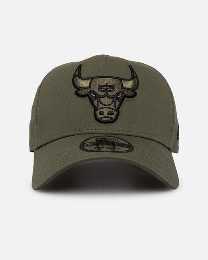 New Era Chicago Bulls 'Olive/Black' 9FORTY A-Frame Snapback Olive/Black
