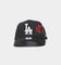 New Era Kids' Los Angeles Dodgers 'Rose Emblem' 9FORTY A-Frame Snapback Black/Rose
