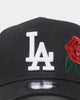 New Era Kids' Los Angeles Dodgers 'Rose Emblem' 9FORTY A-Frame Snapback Black/Rose