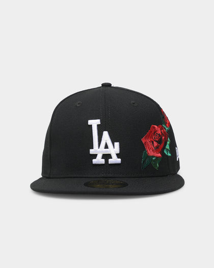 New Era Los Angeles Dodgers 'Rose Emblem' 59FIFTY Fitted Black/Rose