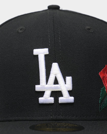 New Era Los Angeles Dodgers 'Rose Emblem' 59FIFTY Fitted Black/Rose