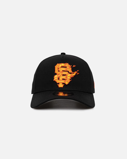 New Era San Francisco Giants 'Black Flame' 9FORTY A-Frame Snapback Black/Flame
