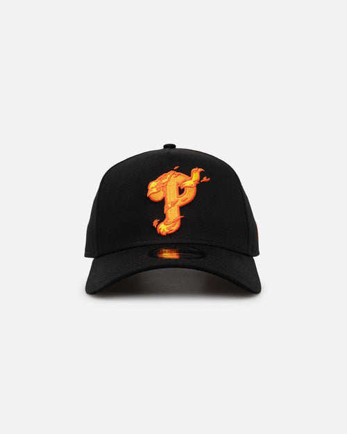 New Era Philadelphia Phillies 'Black Flame' 9FORTY A-Frame Snapback Black/Flame