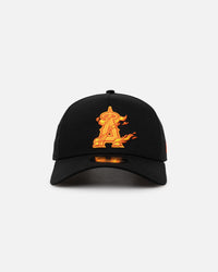 New Era Anaheim Angels 'Black Flame' 9FORTY A-Frame Snapback Black/Flame