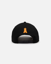 New Era Anaheim Angels 'Black Flame' 9FORTY A-Frame Snapback Black/Flame