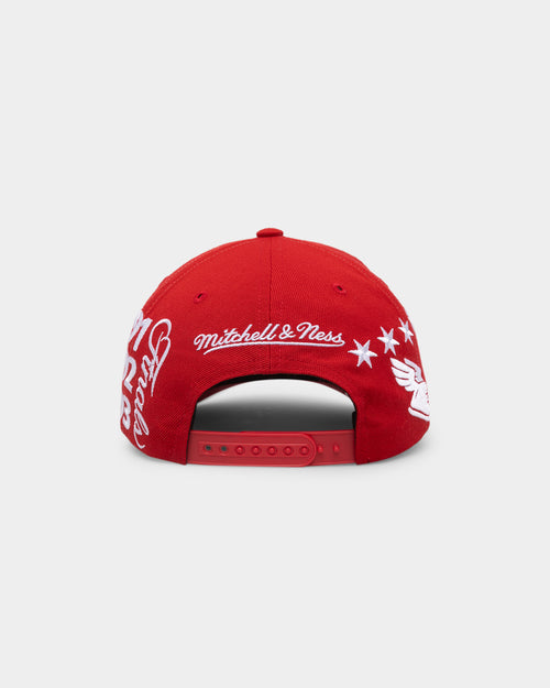 Mitchell & Ness Chicago Bulls 'Highway' Pro Crown Snapback Red