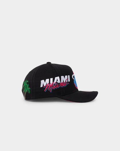 Mitchell & Ness Miami Heat 'Highway' Pro Crown Snapback Black