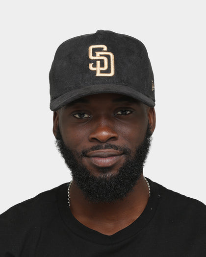 New Era San Diego Padres 'Black/Tan Suede' 9FORTY K-Frame Strapback
