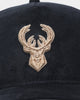 New Era Milwaukee Bucks 'Black/Tan Suede' 9FORTY K-Frame Strapback