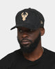 New Era Milwaukee Bucks 'Black/Tan Suede' 9FORTY K-Frame Strapback