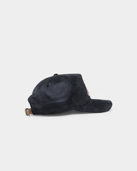 New Era Atlanta Braves 'Black/Tan Suede' 9FORTY K-Frame Strapback