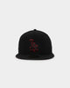 New Era Los Angeles Dodgers "Scarlet Bottom" 59FIFTY Fitted Black/Scarlet