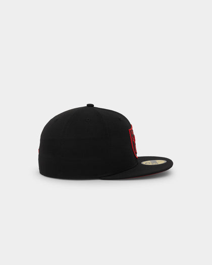 New Era Las Vegas Raiders "Scarlet Bottom" 59FIFTY Fitted Black/Scarlet