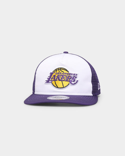 New Era Los Angeles Lakers 'Team Two-Tone' Prolight Old Golfer Trucker Snapback White/OTC