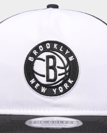 New Era Brooklyn Nets 'Team Two-Tone' Prolight Old Golfer Trucker Snapback White/OTC