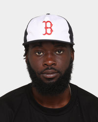 New Era Boston Red Sox 'Team Two-Tone' Prolight Old Golfer Trucker Snapback White/OTC