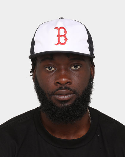 New Era Boston Red Sox 'Team Two-Tone' Prolight Old Golfer Trucker Snapback White/OTC