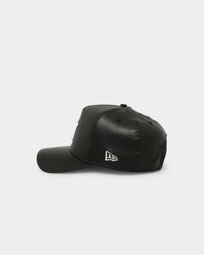 New Era New York Yankees 'PU Leather' 9FORTY K-Frame Strapback Black Leather