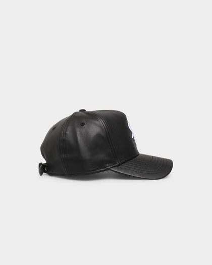 New Era Chicago White Sox 'PU Leather' 9FORTY K-Frame Strapback Black Leather